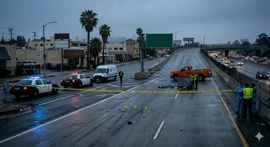 Fatal Hit-and-Run Near 101 Freeway Closes Southbound Lanes in North Hollywood Fatal Hit-and-Run Near 101 Freeway Closes Southbound Lanes in North Hollywood