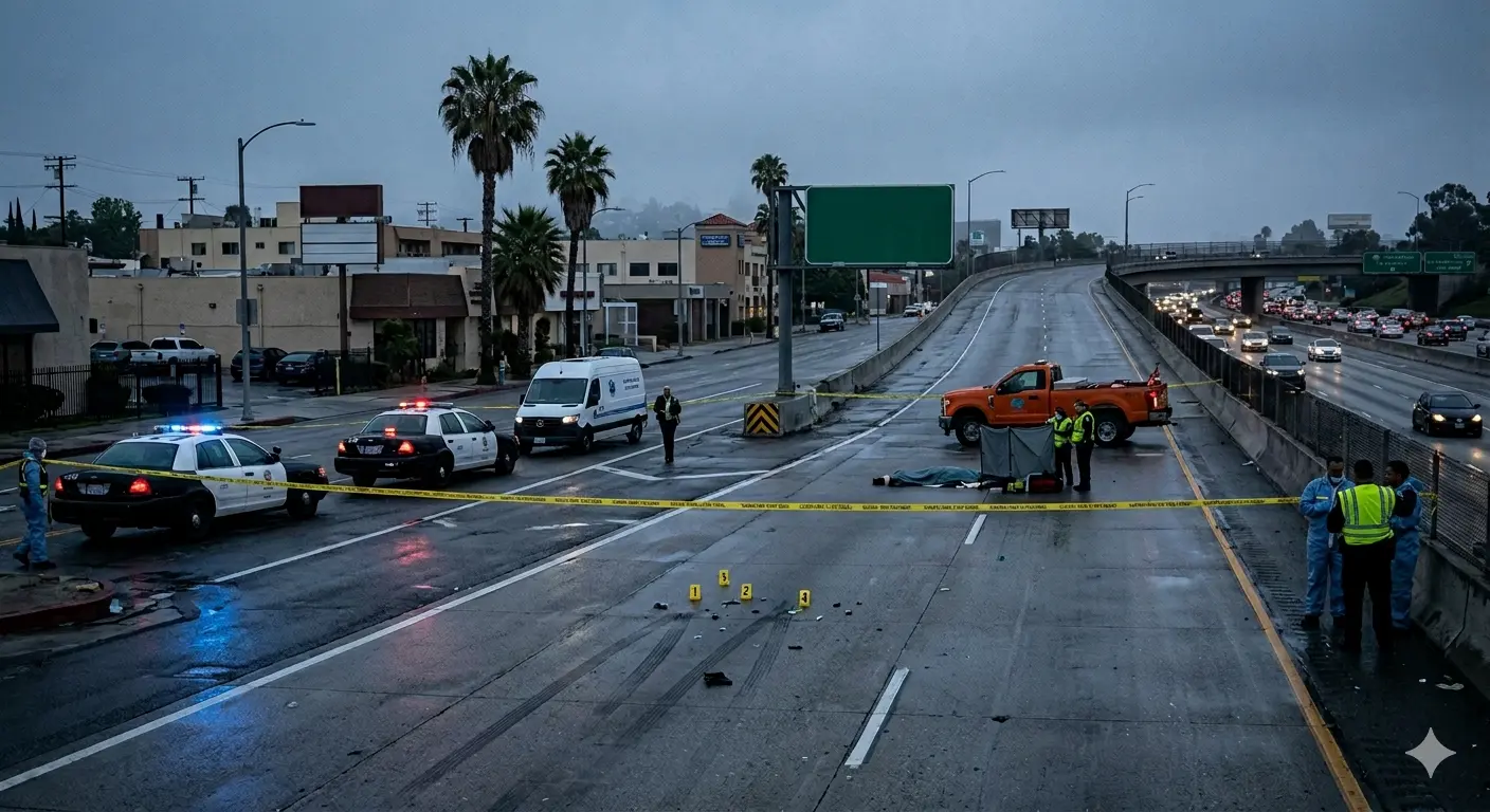 Fatal Hit-and-Run Near 101 Freeway Closes Southbound Lanes in North Hollywood Fatal Hit-and-Run Near 101 Freeway Closes Southbound Lanes in North Hollywood