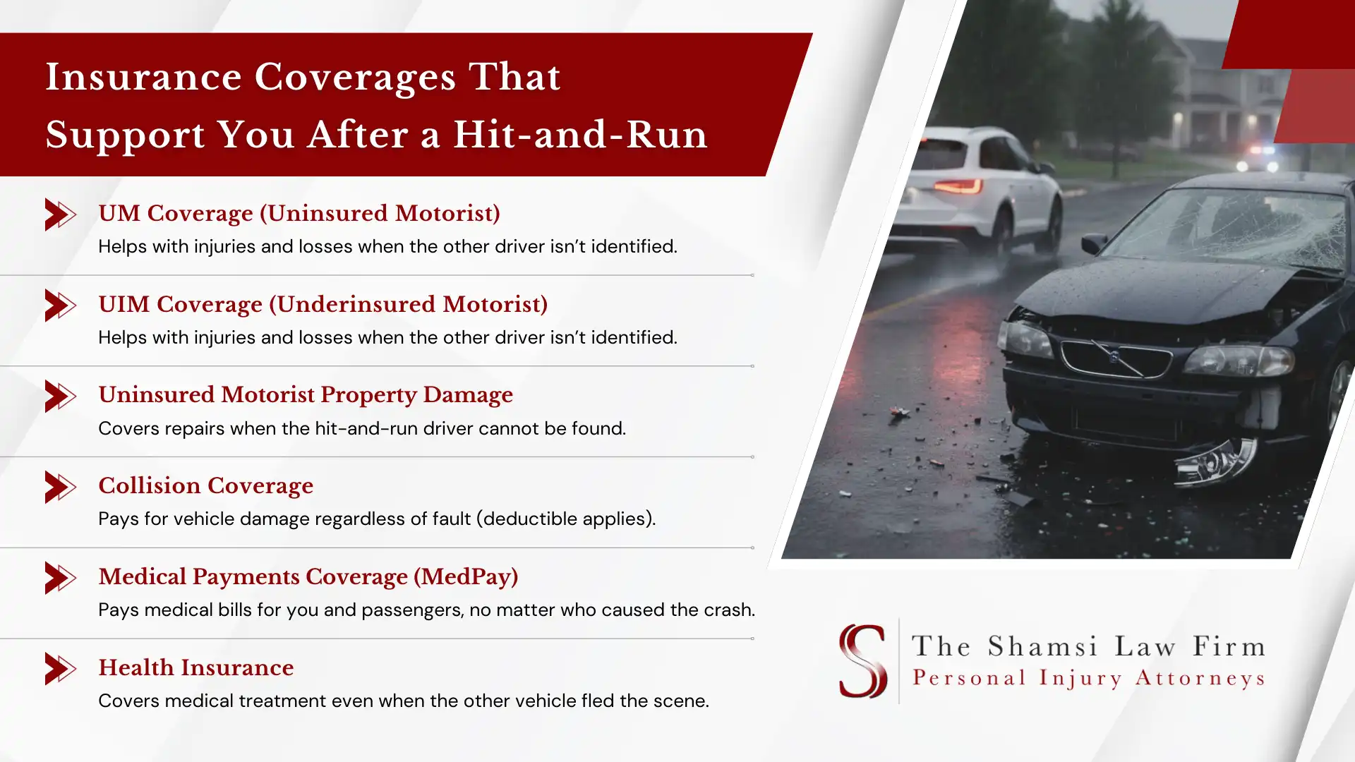What to Do in a Hit-and-Run Accident in North Hollywood, California 3 Insurance Coverages That Support You After a Hit-and-Run