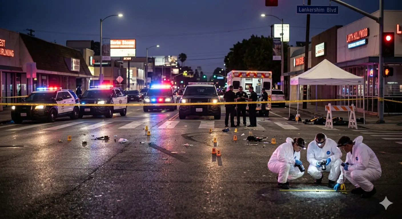 Man in 30s Killed in North Hollywood Hit-and-Run Pedestrian Crash, Police Say
